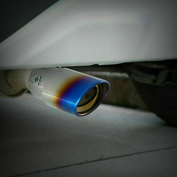 Car Exhaust Pipe Tip Rear Tail Throat Muffler Stainless Steel Round Accessories - Image 2
