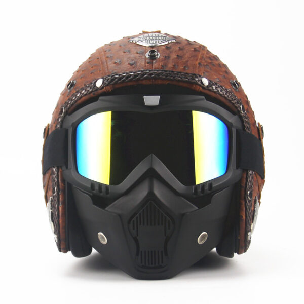 Handmade four seasons characteristic retro Halley helmet - Image 3