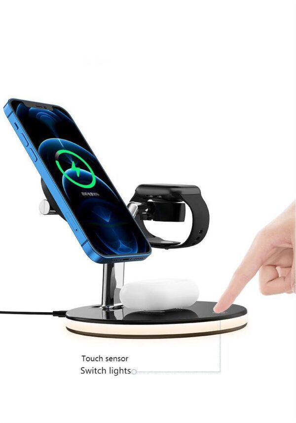 Compatible with Apple, 3 In 1 Magnetic Wireless Charger 15W Fast Charging Station For Magsafe Chargers - Image 2