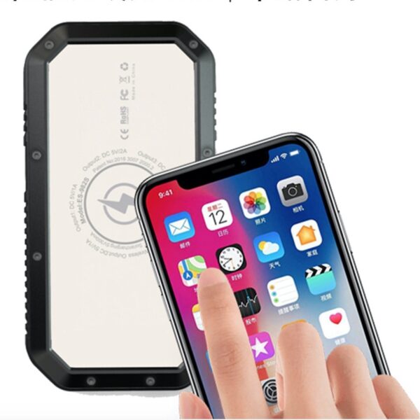 Wirelsess solar powerbank phone accessories torch - Image 4