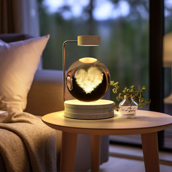 Crystal Ball Cosmic Dinosaur Indoor Night Light USB Power Warm Bedside Light Birthday Gift Night Lamp - Image 3