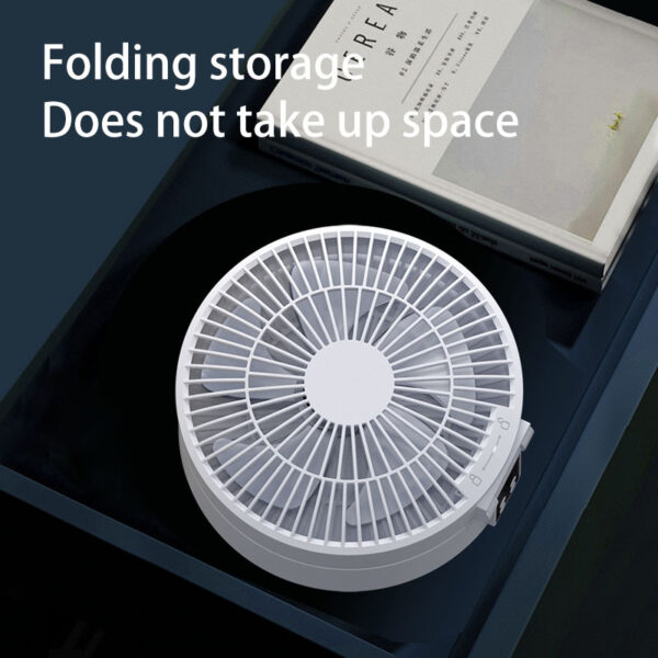 Remote Control Portable Rechargeable Ceiling Usb Electric Folding Fan Night Light Air Cooler Home-appliance Home - Image 7