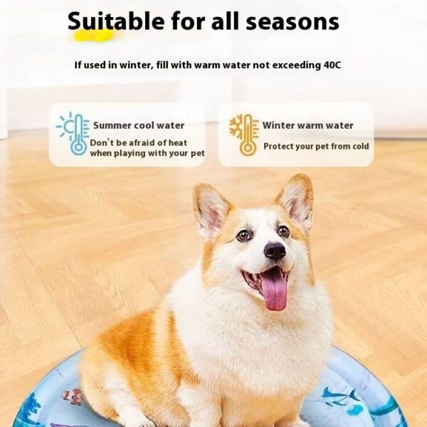 Summer Cooling Pet Water Bed Cushion Ice Pad Dog Sleeping Square Mat For Puppy Dogs Cats Pet Kennel Cool Cold - Image 2