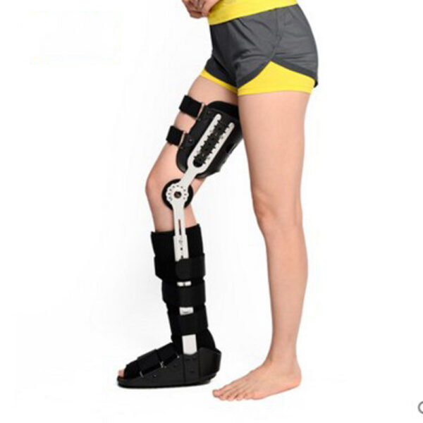 Fixed Hard Knee Ankle Foot Brace Orthosis Thigh Knee Knee Calf Ankle Fixed Bracket Brace - Image 3