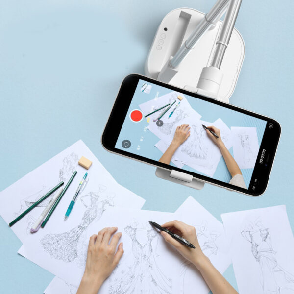 Mobile Phone Holder Retractable Wireless Live Broadcast Stand With Wireless Dimmable LED Beauty Fill Light - Image 7