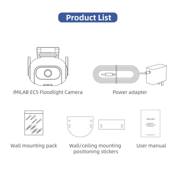IMILAB - EC5 Wifi Smart Security System Kit Outdoor Video Surveillance Mihome App Wireless Ip Projector Camera 2Kc - Image 6