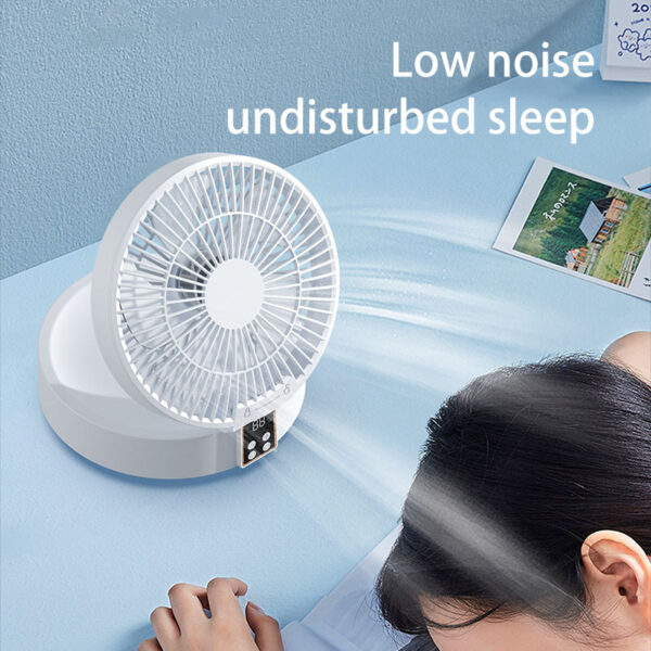 Remote Control Portable Rechargeable Ceiling Usb Electric Folding Fan Night Light Air Cooler Home-appliance Home - Image 8