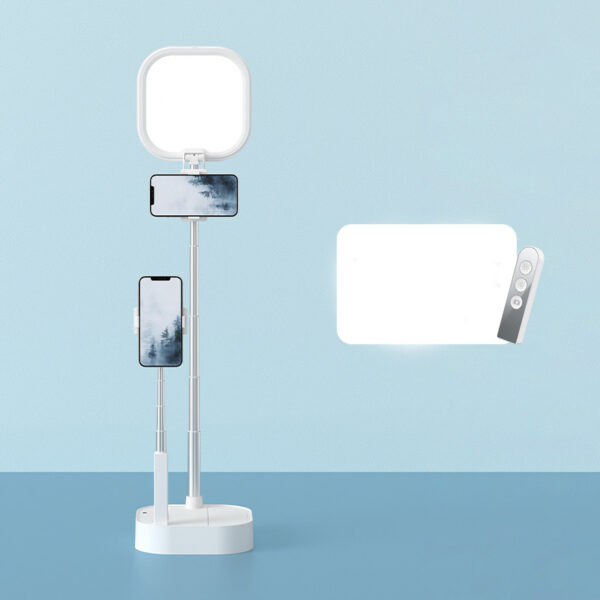 Mobile Phone Holder Retractable Wireless Live Broadcast Stand With Wireless Dimmable LED Beauty Fill Light - Image 6