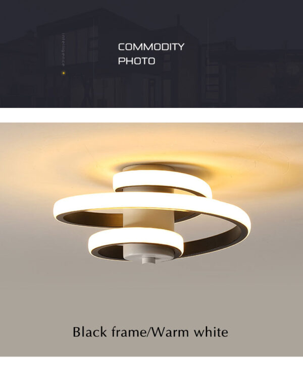Simple and modern metal led lighting ceiling light - Image 2