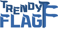 trendy flag store logo