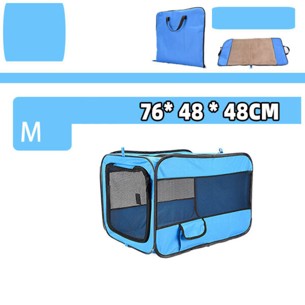 Pet Travel Carrier Bag Portable Pet Bag Folding Fabric Pet Carrier Travel Carrier Bag For Pet Cage With Locking Safety Zippers - Image 6