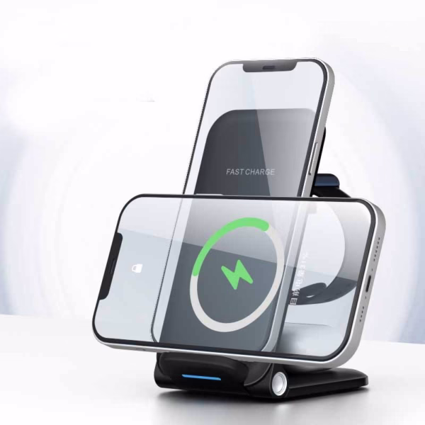 Desktop Vertical Multifunctional Three-in-one Wireless Charger - Image 4